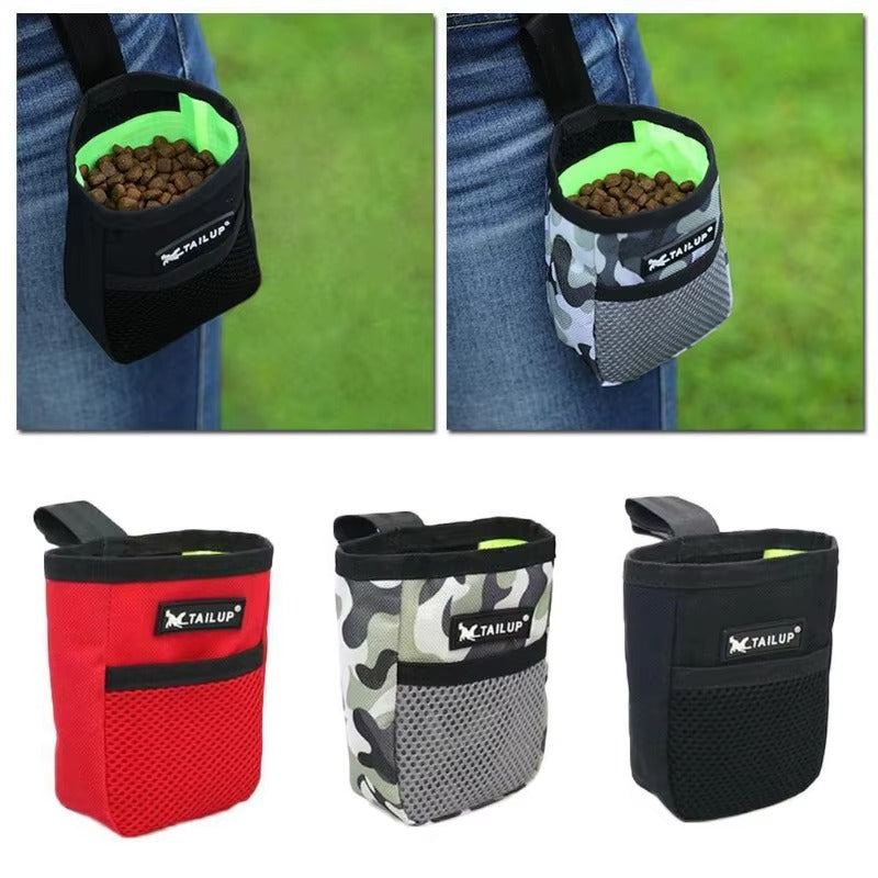 Pet Dog Training Treat Pouch – Portable Snack Reward Bag for Puppy Obedience & Agility Training, Waist Feed Pocket with Drawstring Closure