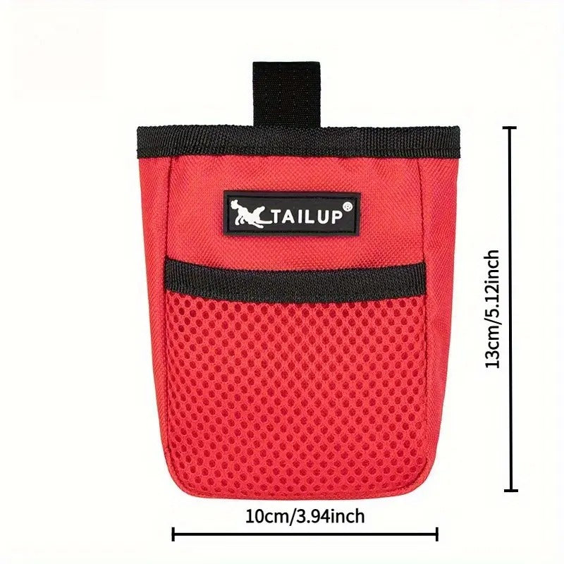 Pet Dog Training Treat Pouch – Portable Snack Reward Bag for Puppy Obedience & Agility Training, Waist Feed Pocket with Drawstring Closure