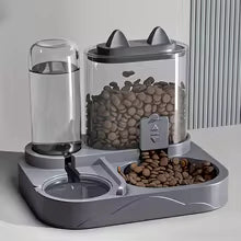 2-in-1 Large Pet Feeder &amp; Water Dispenser – Dry Wet Food Separation with Automatic Water Supply for Cats &amp; Dogs, Durable Travel Feeding Station