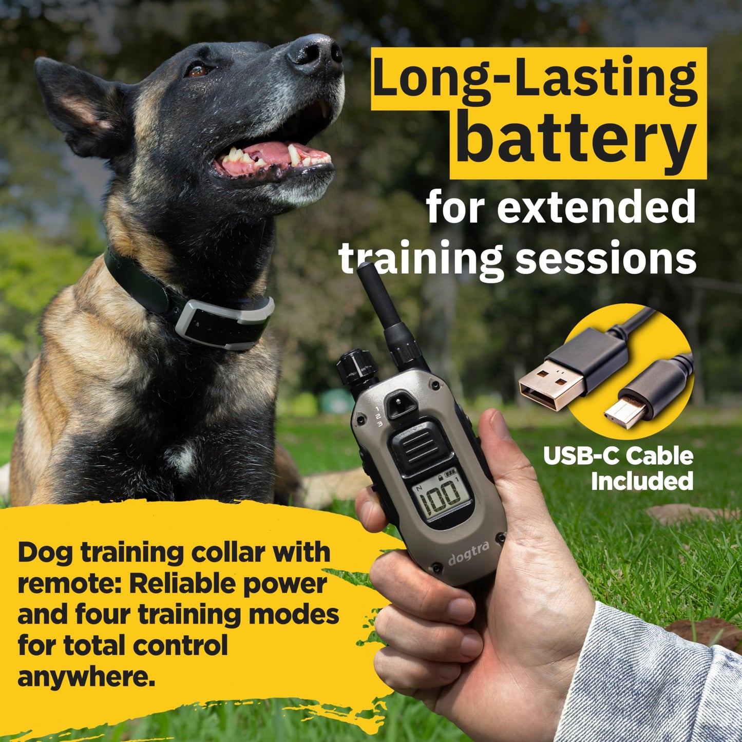 3+ Dogtra Pathfinder 2 - Hunting Ecollar GPS Dog Training Collar with Remote, 9 Mile Range, Tracking & Containment for Medium & Large Dog Breeds, Electric GEO Fence Tracker, Stimulation, Vibration, Tone