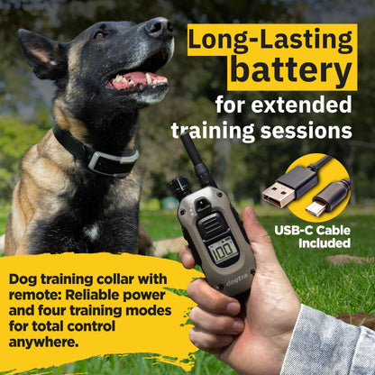 3+ Dogtra Pathfinder 2 - Hunting Ecollar GPS Dog Training Collar with Remote, 9 Mile Range, Tracking & Containment for Medium & Large Dog Breeds, Electric GEO Fence Tracker, Stimulation, Vibration, Tone