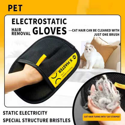 3-Piece Pet Grooming & Cleaning Glove Set – Double-Sided Washing, Massage & Self-Cleaning