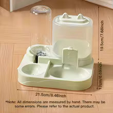 2-in-1 Large Pet Feeder &amp; Water Dispenser – Dry Wet Food Separation with Automatic Water Supply for Cats &amp; Dogs, Durable Travel Feeding Station