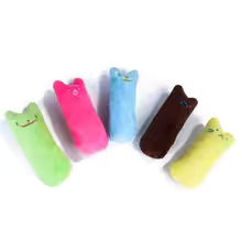 Catnip Teeth Grinding Plush Cat Toy – Interactive Chew &amp; Bite Toy with Cat Mint for Kittens and Cats