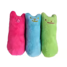 Catnip Teeth Grinding Plush Cat Toy – Interactive Chew &amp; Bite Toy with Cat Mint for Kittens and Cats