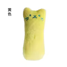 Catnip Teeth Grinding Plush Cat Toy – Interactive Chew &amp; Bite Toy with Cat Mint for Kittens and Cats